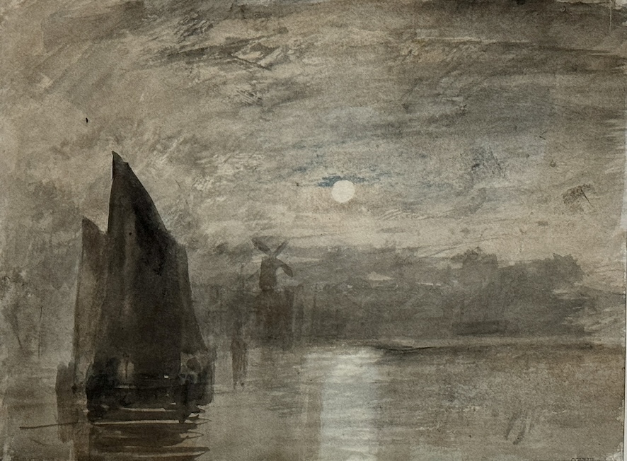Willam Turner "Clair de lune sur la Medway" vers 1824 London Tate