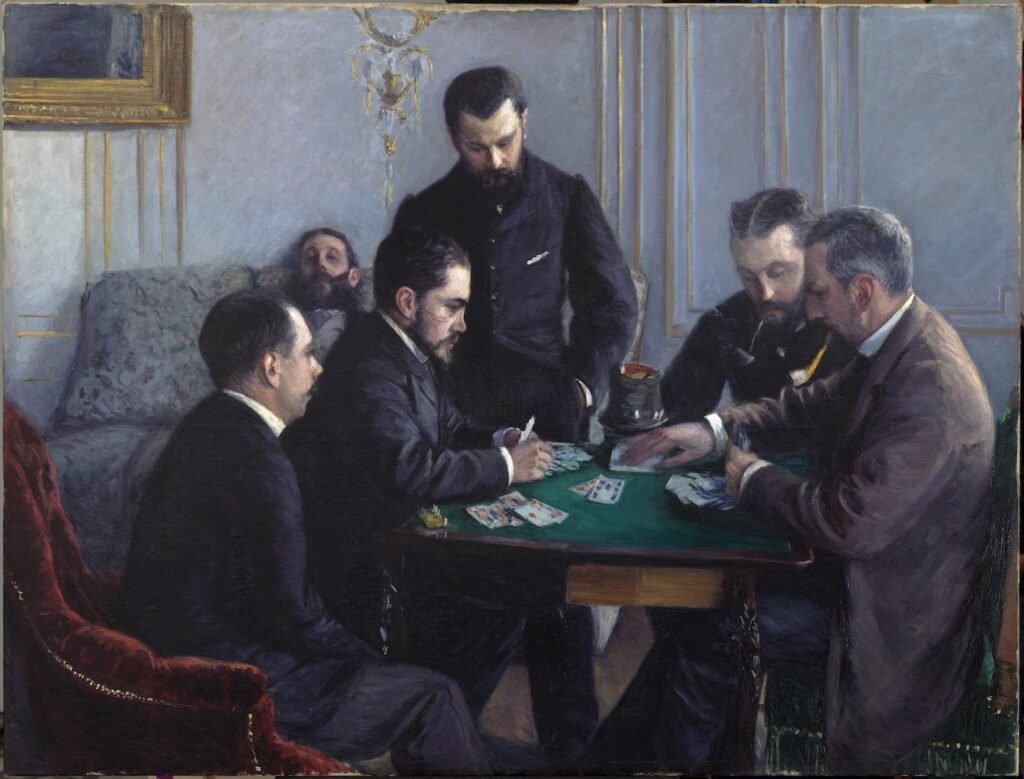 Gustave Caillebotte - La Partie de bésigue - Vers 1881 - Louvre Abu Dhabi - © Department of Culture and Tourism – Abu Dhabi / Photo APF