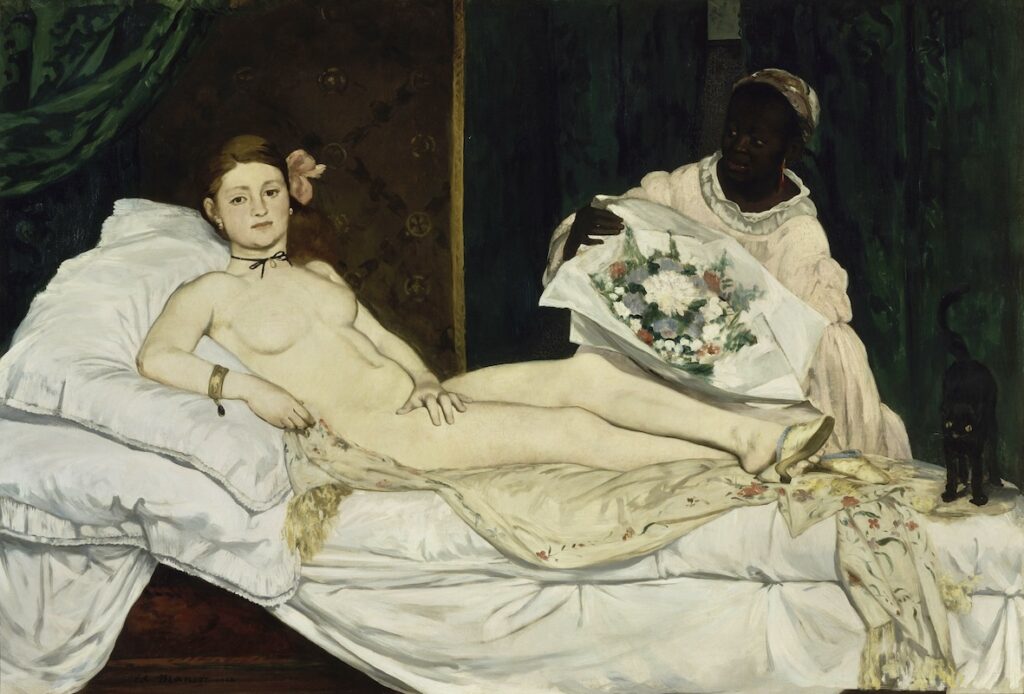 L'Olympia d'Édouard Manet, peinte en 1865.