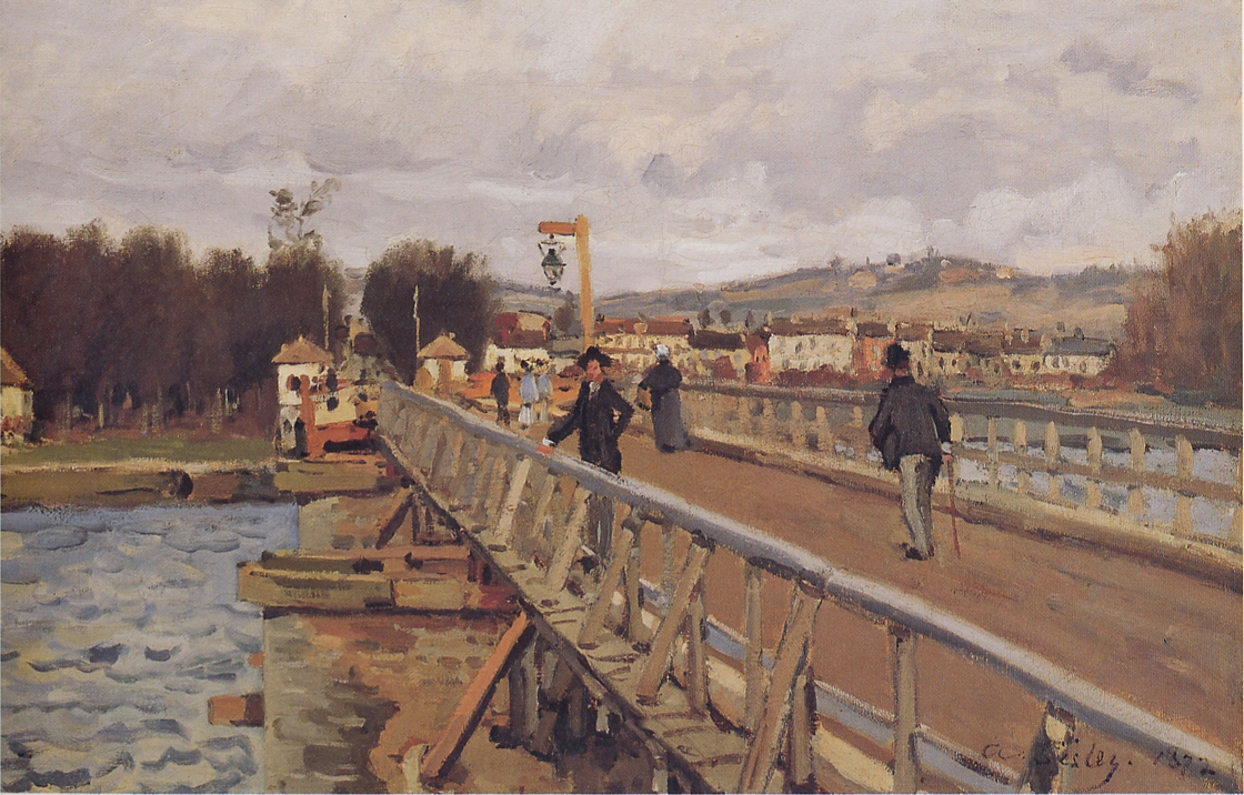 Alfred Sisley. La Passerelle d'Argenteuil