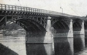 Le nouveau pont en pierre. Argenteuil.