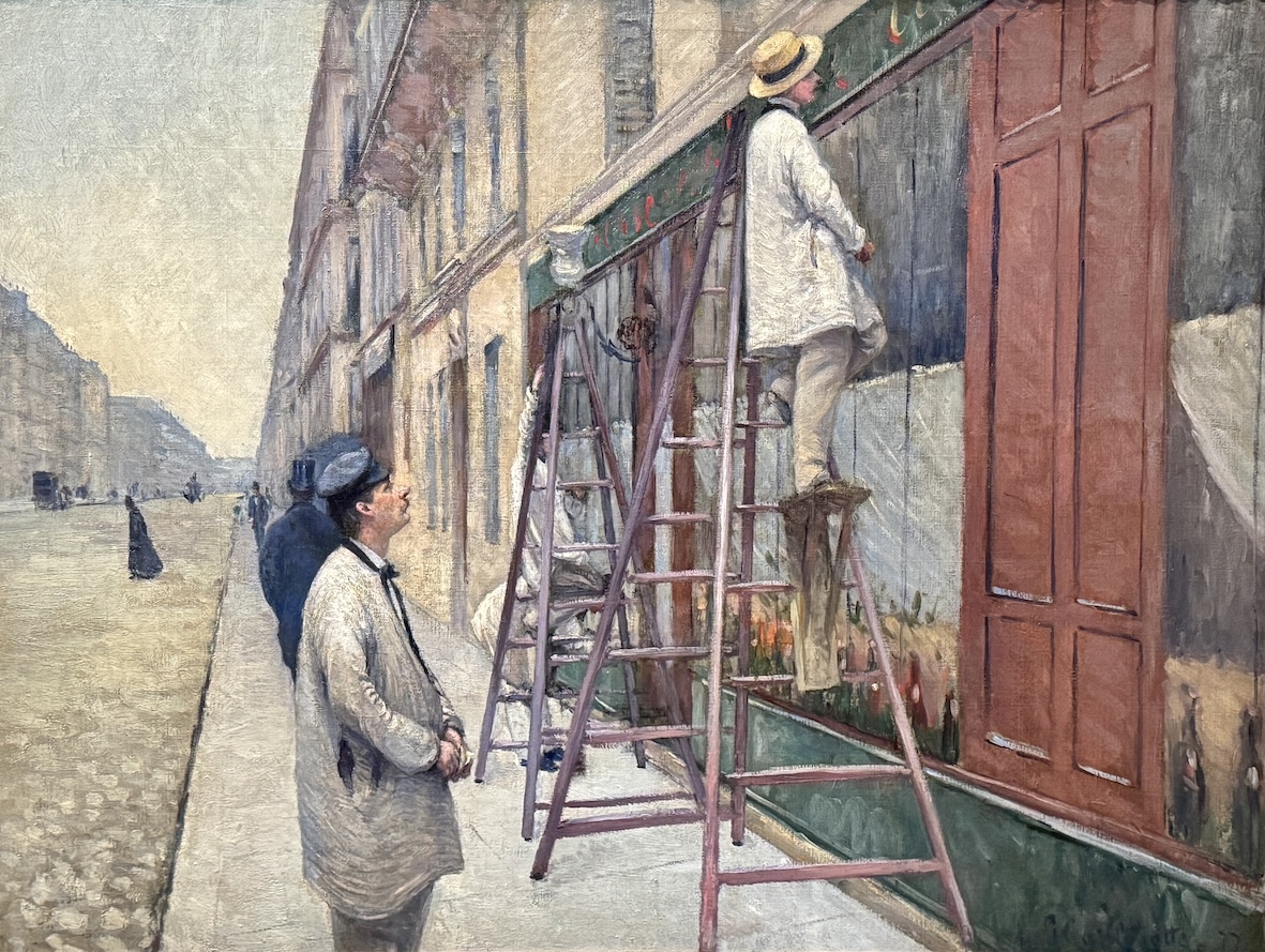 Gustave Caillebotte. Les peintres en bâtiment. 1877.
