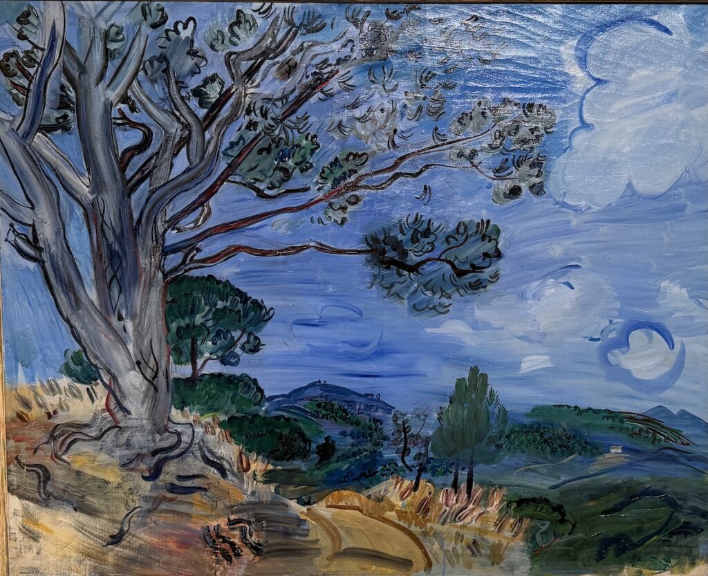 Raoul Dufy. Grand arbre à Sainte-Maxime. 1942. Musée des Beaux-Arts Jules Chéret