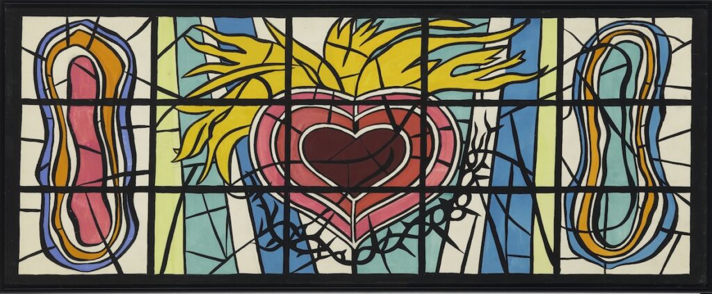 Fernand Léger. Le Cœur et la couronne d"épines vers 1950