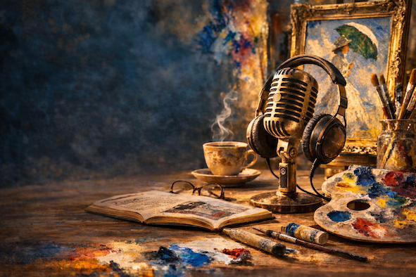 Le podcast Confidence Muséale: de Fabrice Roy, conférencier en histoire de l'art.  quand les tableaux prennent la parole et qu'ils nous regardent. 